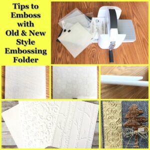 Embossing with Old and New style 3D Folder