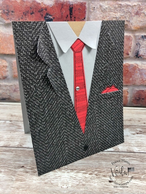 Masculine Card with the Suit and Tie Dies. 