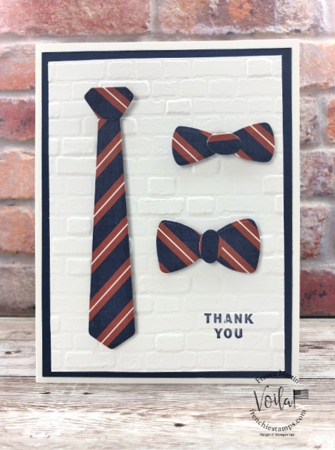 Tie and Bowtie simple card with the Suit and Tie Dies.