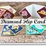 Diamond Flip Card, stamp set Art Gallery.