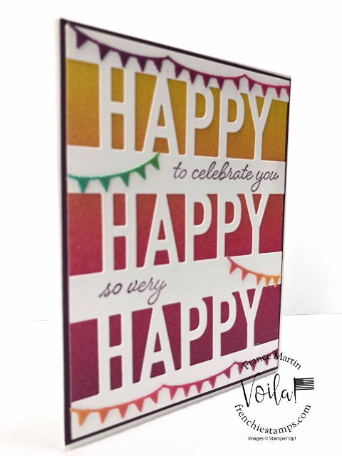 Tip for the Happy Die by Stampin'Up!  