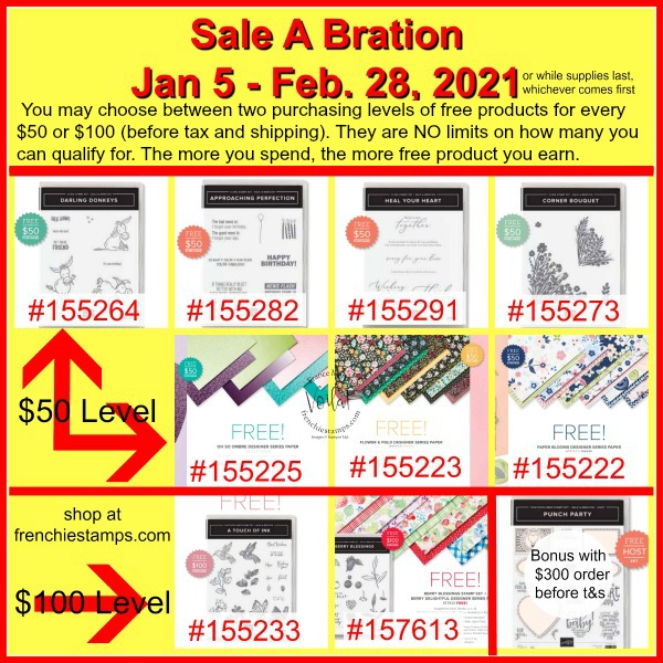Sale A Bration rewards. Jan- 5th to Feb. 28, 2021.