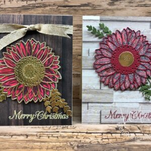 Celebrate Sunflowers For Christmas Card