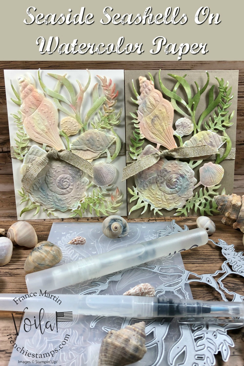 Watercolor With Seaside Seashells