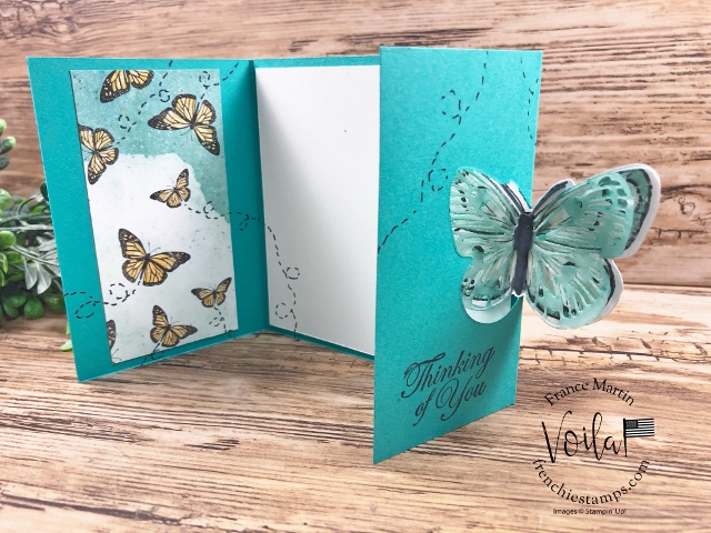 Flap Fold Card With Butterfly Brilliance