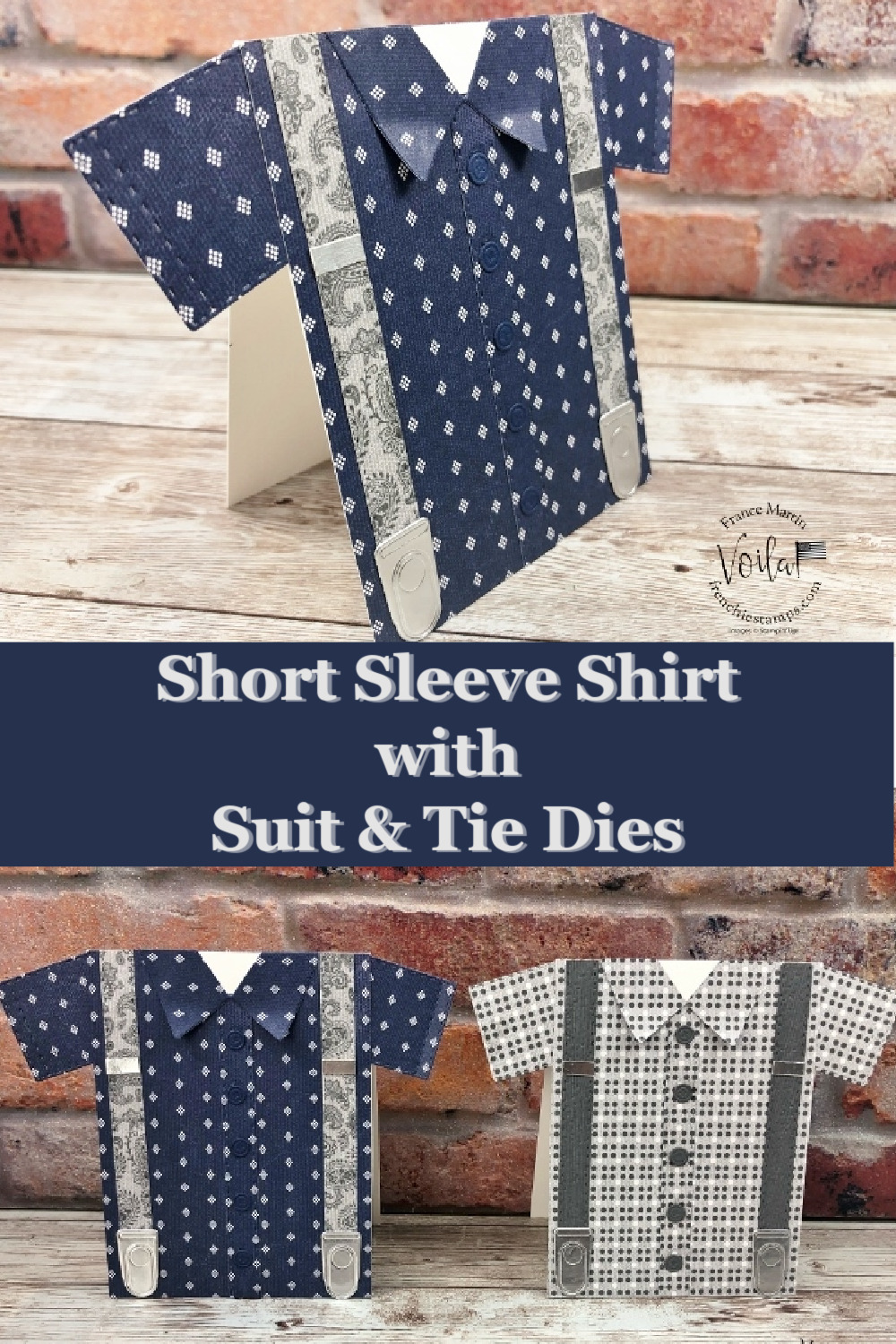 Shirt Card With Suit and Tie Dies