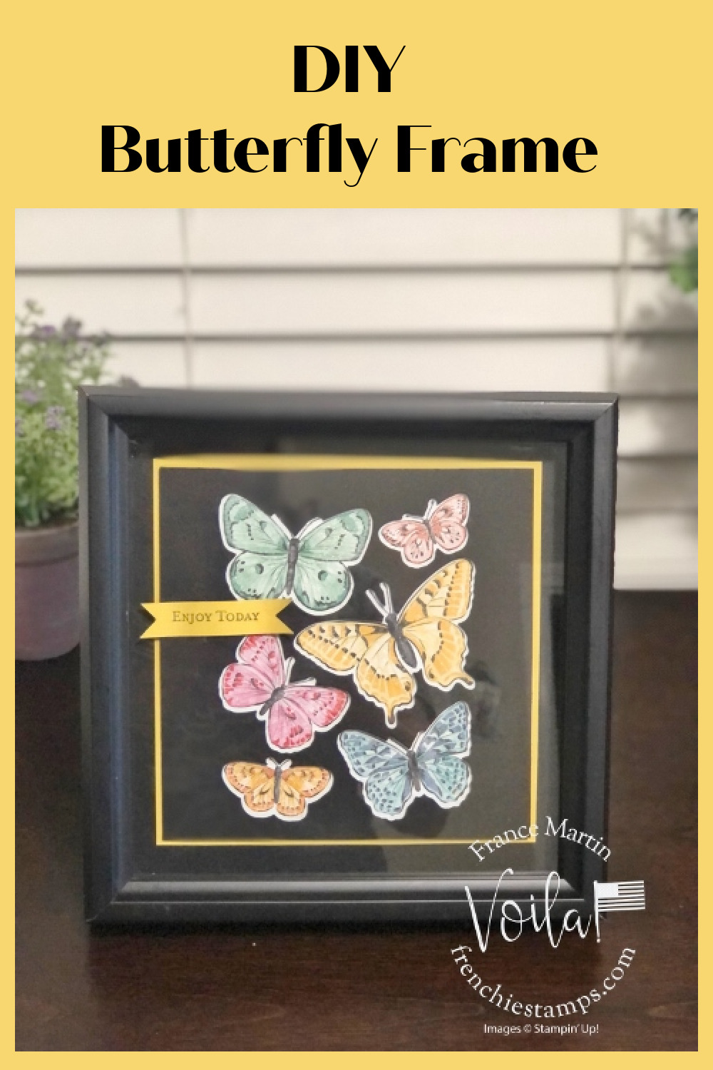 DIY Simple Butterfly Frame