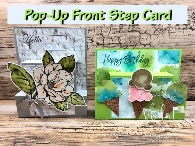 Pop-Up Front Step Card with Frenchie. 