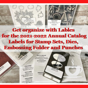 Labels To Organize Stampin’Up! Products 2021-2022 Annual Catalog.