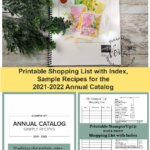 2021-2022 Annual Catalog Shopping List with Index and sample recipes.