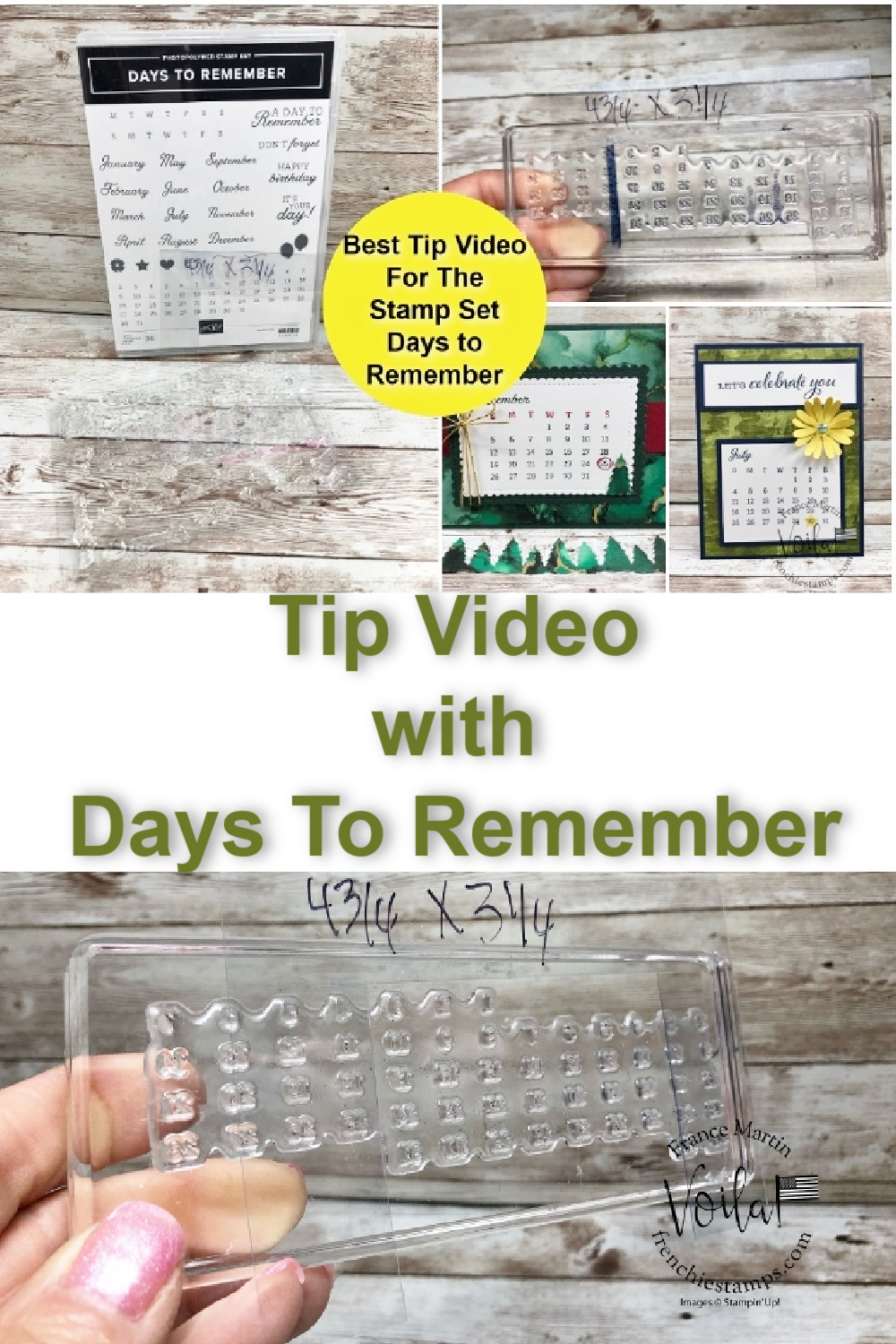 Best Tip Video For Days To Remember Stamp Set