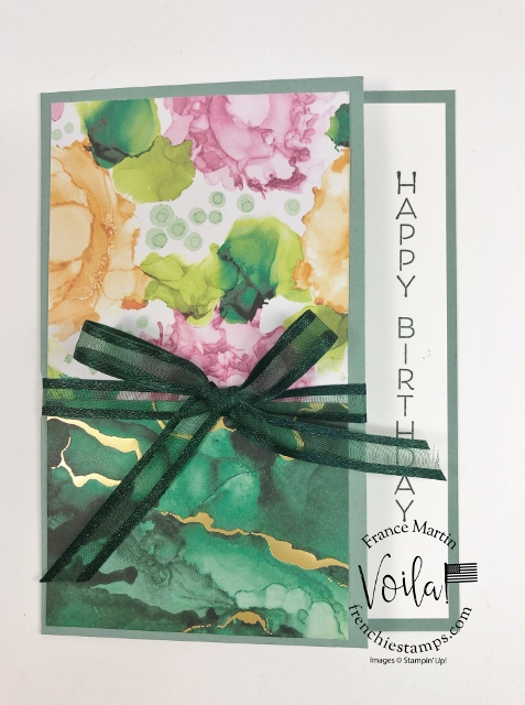 Birthday Card with Expressions In Ink and Celebrate With Flowers.