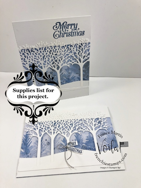 Christmas Card with Inspiring Canopy Dies.