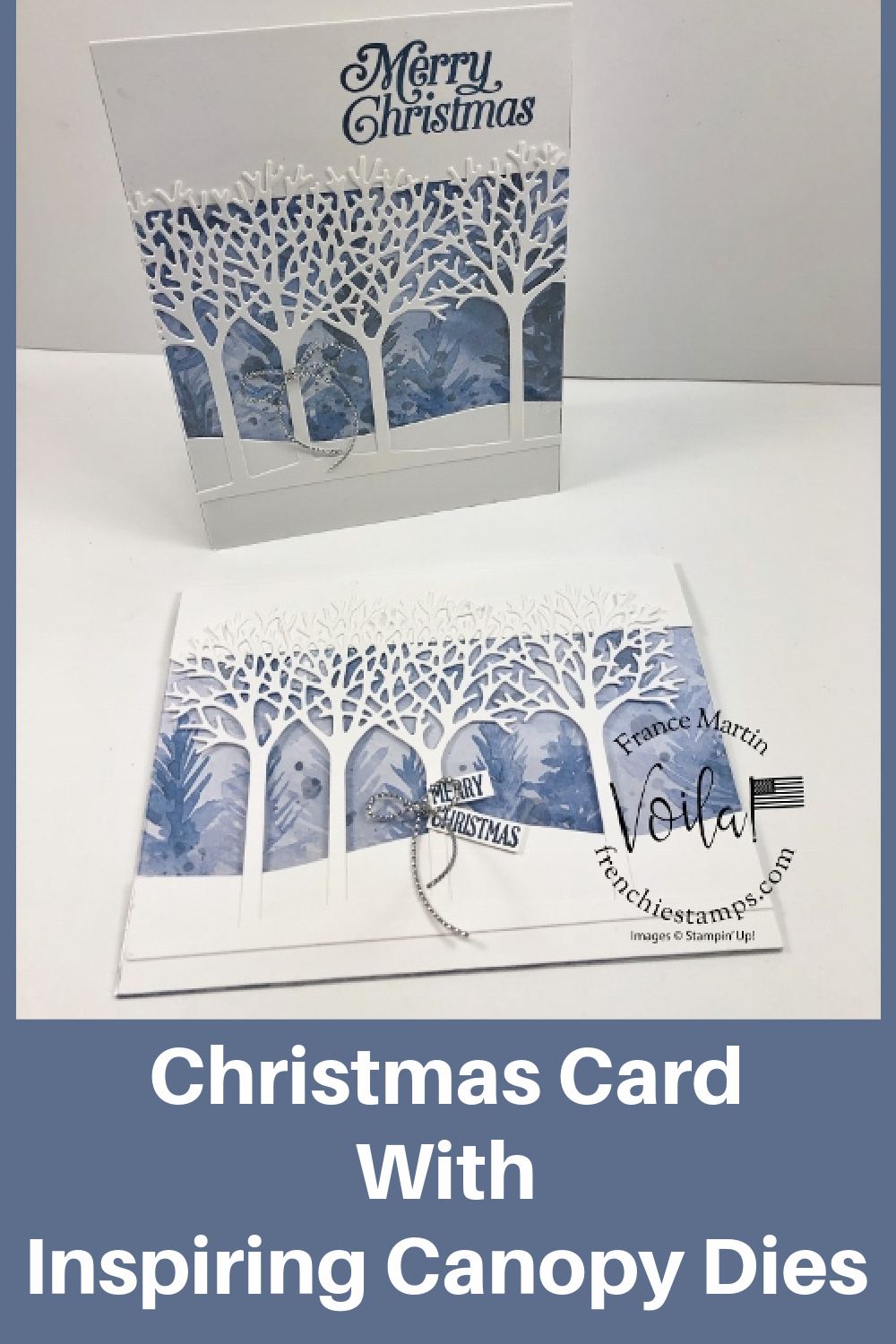 Christmas Card With Inspiring Canopy Dies
