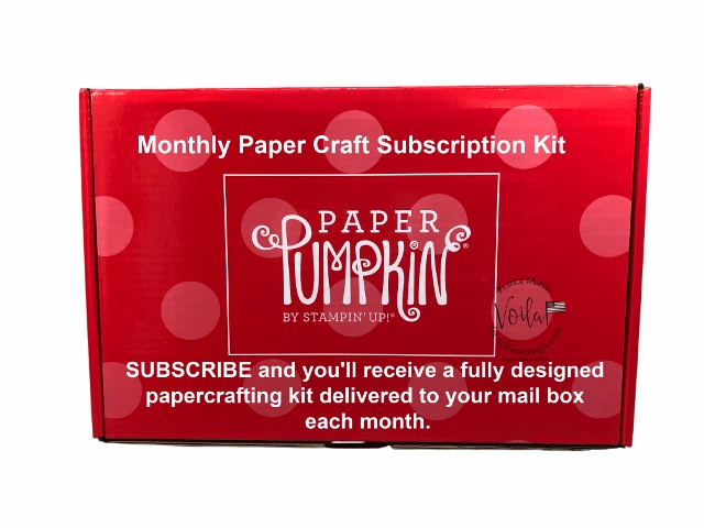 Paper Pumpkin a Monthly Paper Craft Kit subscription deliver monthly in your mail box. 