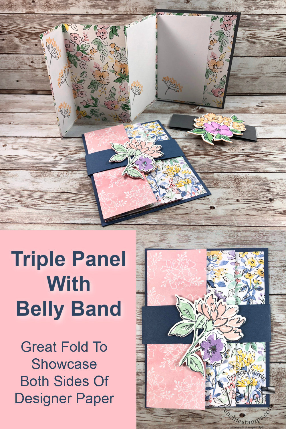Triple Panel Card with Belly Band
