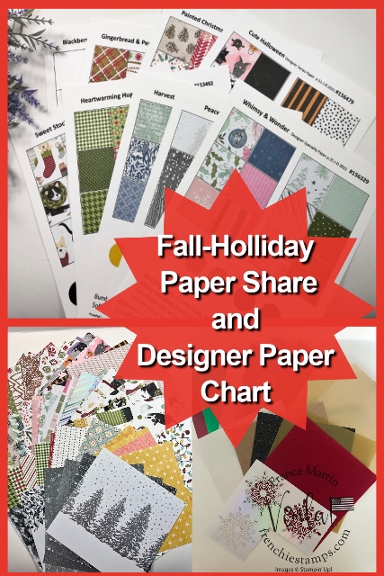 Designer Paper and more share, fall 2021 with Frenchie.
