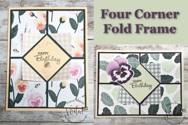 Four Corner Flip Fold Frame With Designer Paper