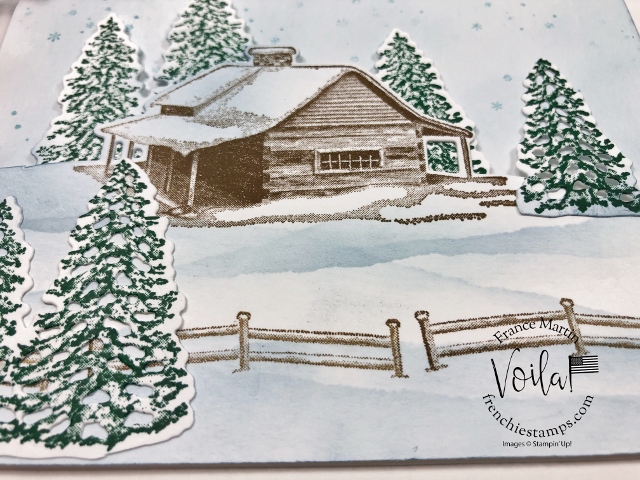 Stamping Tip For the Peaceful Cabin Bundle. 
