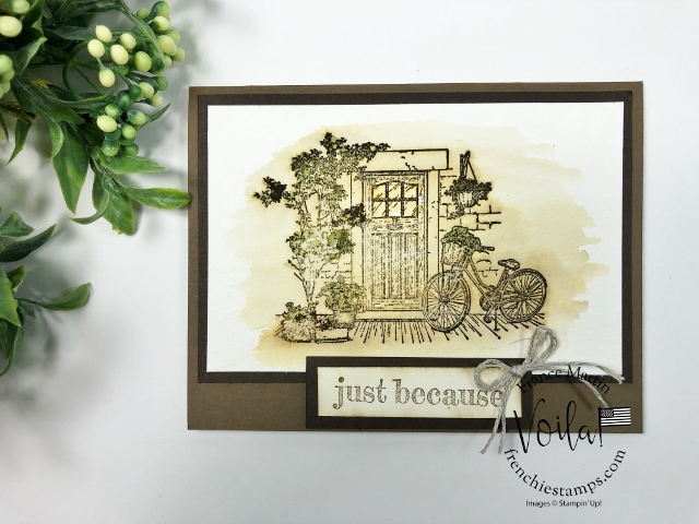 Simple Vintage Watercolor with Feels Like Home stamp set