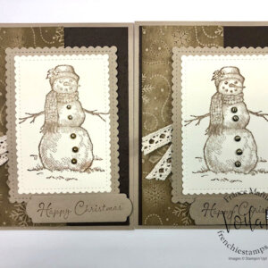 Emboss and Deboss Technique with the 3D Wintry embossing folder