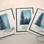 Christmas Card With Evergreen Elegance and Watercolor Shapes.