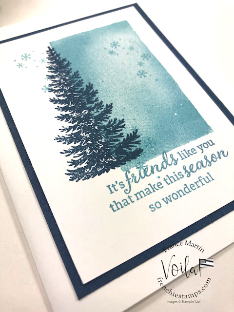 Christmas Card With Evergreen Elegance and Watercolor Shapes.