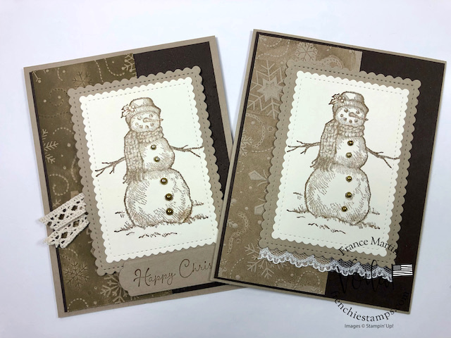 Emboss and Deboss Technique with the 3D Wintry embossing folder.
