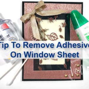 Tip Video On How To Remove Adhesive On A Window Sheet