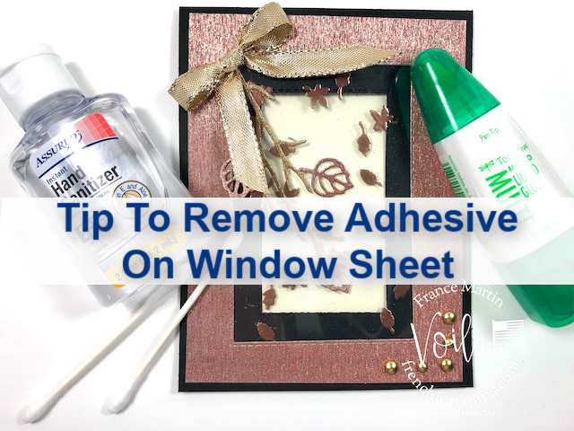 Tip Video On How To Remove Adhesive On A Window Sheet