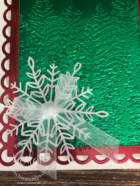 Evergreen Forest Embossing On Foil Paper.