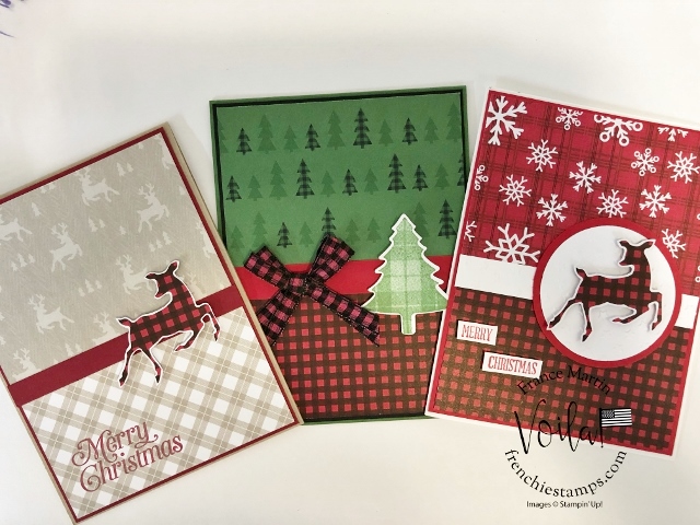 Simple Holiday Cards With Peaceful Prints Designer Paper. 