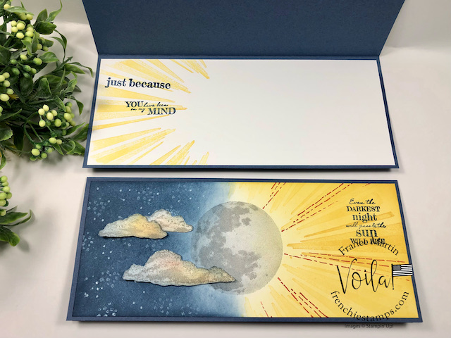 Slim Card with After the Sun and To the Moon Stamp Sets