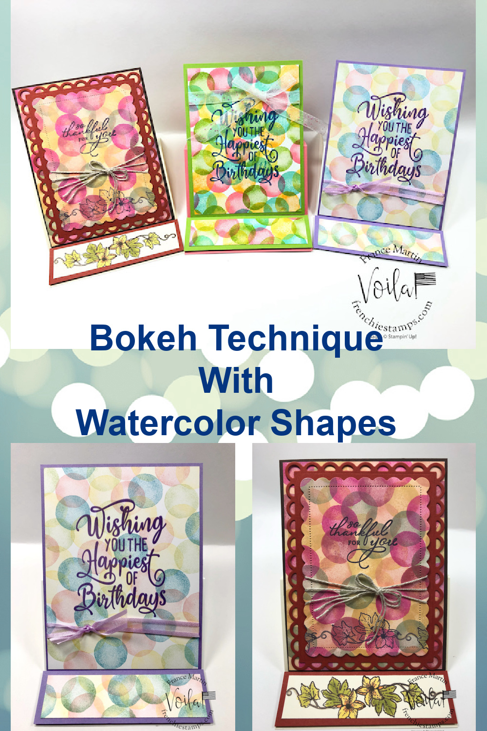 Bokeh Technique With Watercolor Shapes
