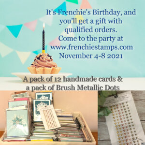 Frenchie’s Birthday Celebration You’ll Get a Gift with Qualified Orders