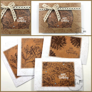 Kraft Gift Boxes For Gingerbread & Peppermint Cards For All Occasions