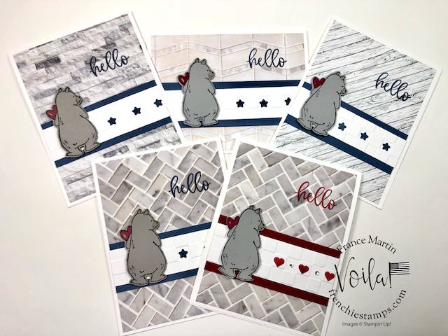 Count On Me Stamp Set for a  Valentine Bear Cards
