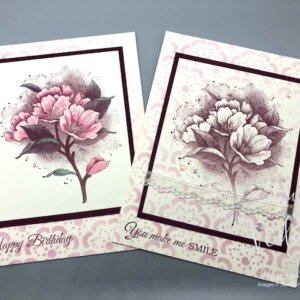 Elegant Card with Calming Camellia and Mask