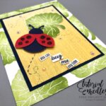 Hello Ladybug card with Specialty Paper