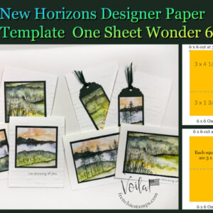 New Horizons Two Template 6 x 6 One Sheet Wonder