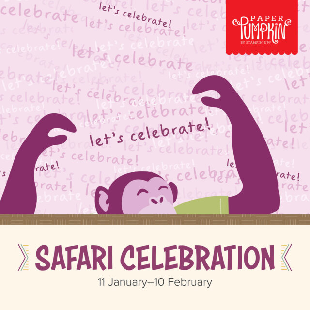 Safari Celebration Card Kit February 2022, Delivered In Your Mail Box