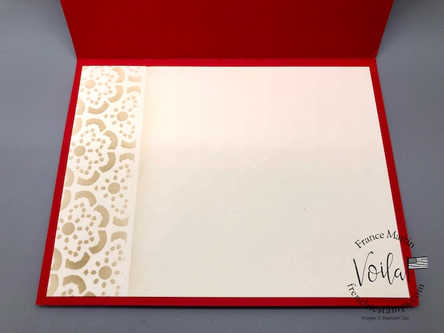 Embossing With Decorative Mask. Easy card technique