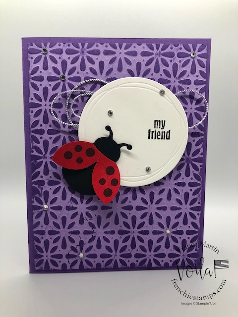 Embossing With Decorative Mask. Easy card technique