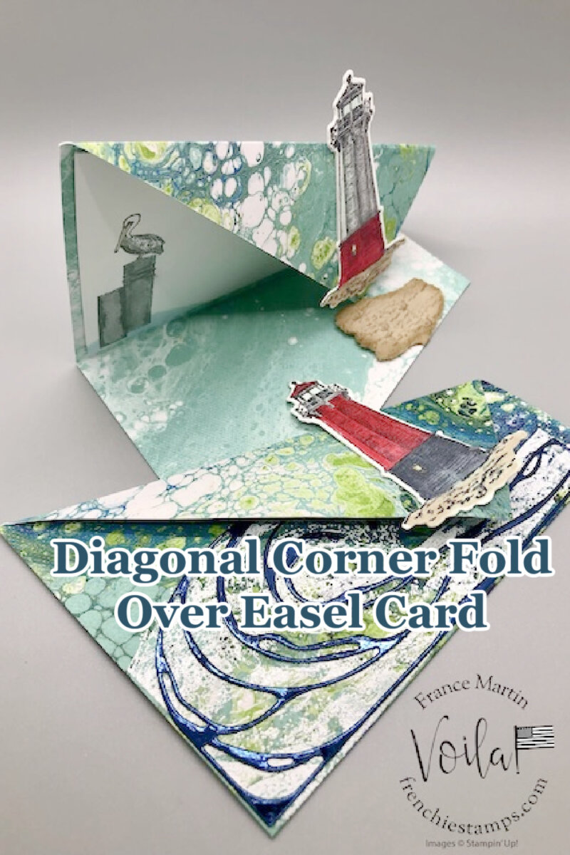 Diagonal Corner Fold Over Easel Card