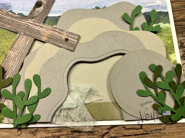 Easter Card The Garden Tomb with the Layering Diorama