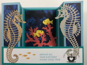 Wave Of the Ocean Designer Paper Card by Inking With Frenchie's Team