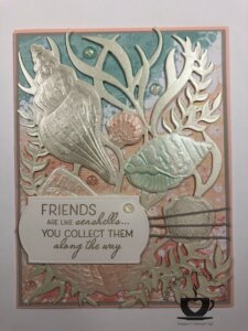 Wave Of the Ocean Designer Paper Card by Inking With Frenchie's Team