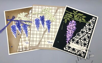 Wisteria Wishes Bundle With The Split Card Textures Dies