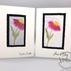 How To Stamp On Linen Paper To Look Like Watercolor