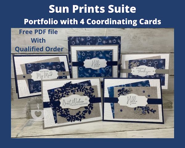 Sun Prints Suite Portfolio with Four Cards